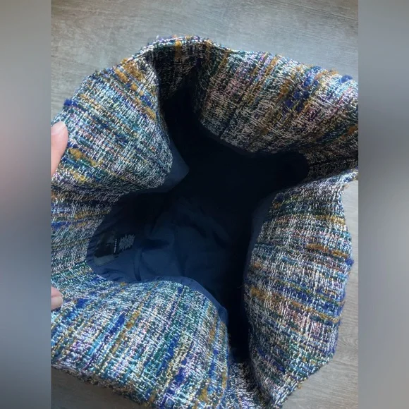 Anna Sui Tinsel Tweed and Denim Tote - Picture 7 of 8